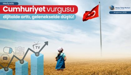 Cumhuriyet vurgusu dijitalde arttı, geleneksel medyada düştü!