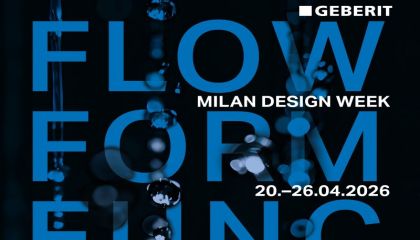 Geberit, Milan Design Week'te suyun akışını tasarım ve mühendislikle yeniden yorumluyor