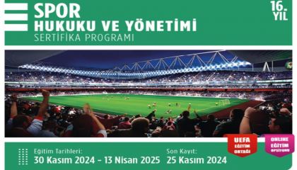 KADİR HAS ÜNİVERSİTESİ SPOR HUKUKU VE YÖNETİMİ PROGRAMI 30 KASIM'DA BAŞLIYOR