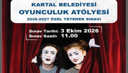 Kartal Belediyesi Oyunculuk Atölyesi Yeni Dönem Öğrencilerini Bekliyor