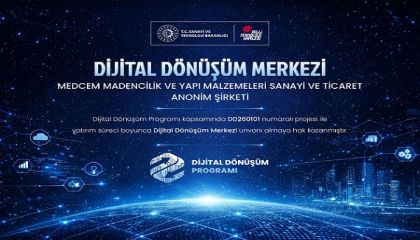Medcem Çimento Grubu “Dijital Dönüşüm Merkezi” Unvanını Almaya Hak Kazandı