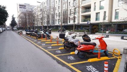 Şişli'de 1000 motosiklet kapasiteli park alanları yapılıyor