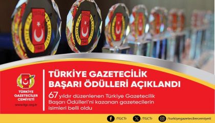 TGC 67.Türkiye Gazetecilik Başarı Ödüllerini kazananlar belli oldu