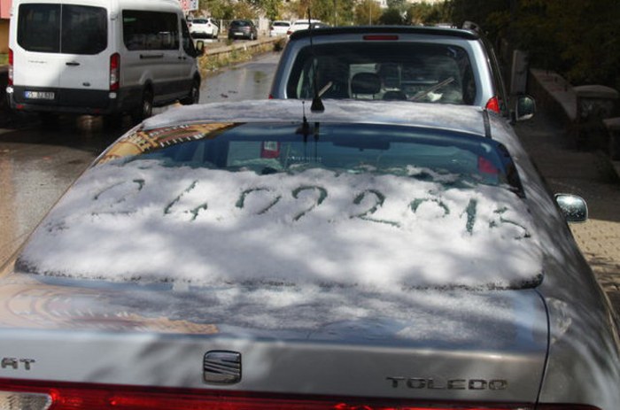 Yaz bitti, kar geldi... Yılın ilk karı yağdı A24