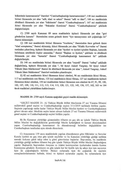 İşte madde madde yeni anayasa teklifi l Anayasa teklifinin tam metni yayınlandı A24