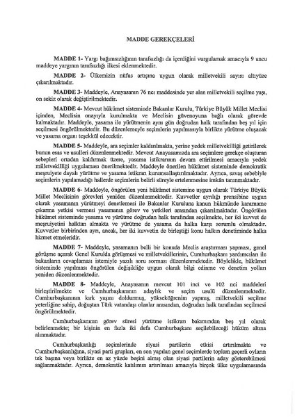 İşte madde madde yeni anayasa teklifi l Anayasa teklifinin tam metni yayınlandı A24
