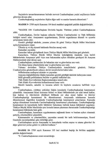 İşte madde madde yeni anayasa teklifi l Anayasa teklifinin tam metni yayınlandı A24