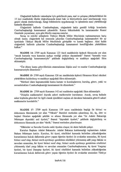 İşte madde madde yeni anayasa teklifi l Anayasa teklifinin tam metni yayınlandı A24