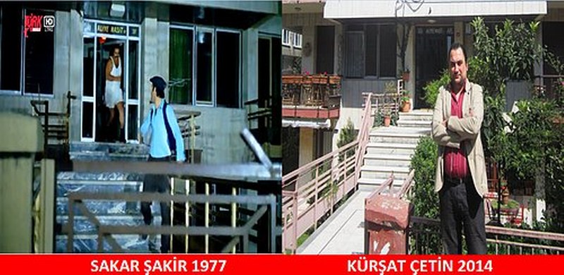 Unutulmaz dizi ve filmlerin çekildiği mekanlarda fotoğraf çeken adamın çalışması A24