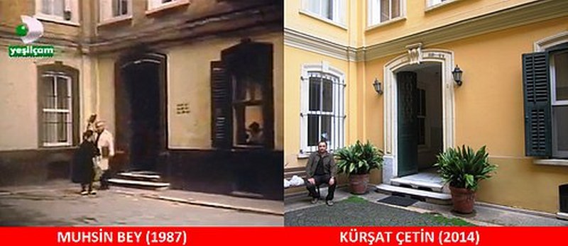 Unutulmaz dizi ve filmlerin çekildiği mekanlarda fotoğraf çeken adamın çalışması A24