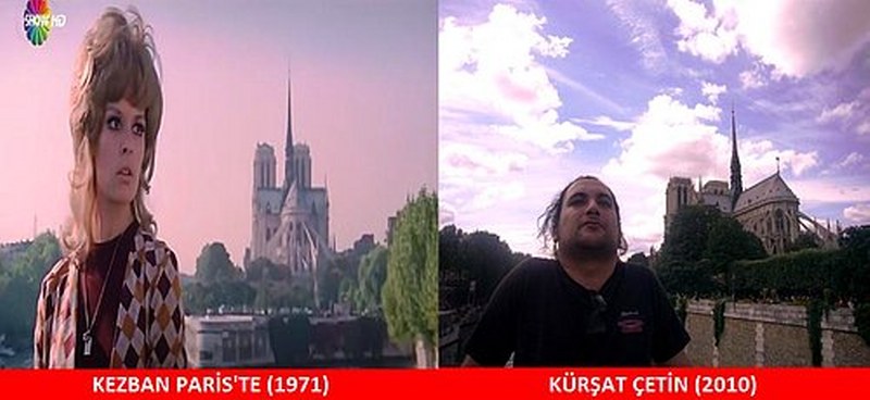 Unutulmaz dizi ve filmlerin çekildiği mekanlarda fotoğraf çeken adamın çalışması A24