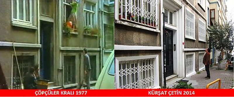 Unutulmaz dizi ve filmlerin çekildiği mekanlarda fotoğraf çeken adamın çalışması A24
