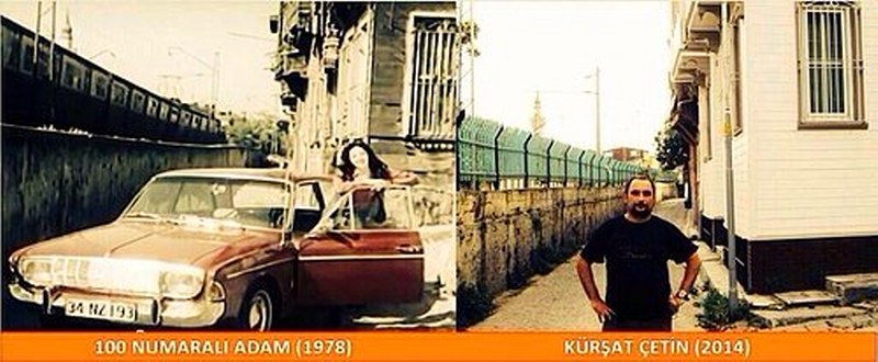 Unutulmaz dizi ve filmlerin çekildiği mekanlarda fotoğraf çeken adamın çalışması A24