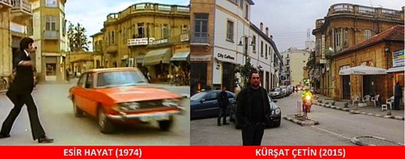 Unutulmaz dizi ve filmlerin çekildiği mekanlarda fotoğraf çeken adamın çalışması A24