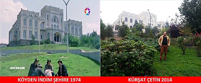 Unutulmaz dizi ve filmlerin çekildiği mekanlarda fotoğraf çeken adamın çalışması A24