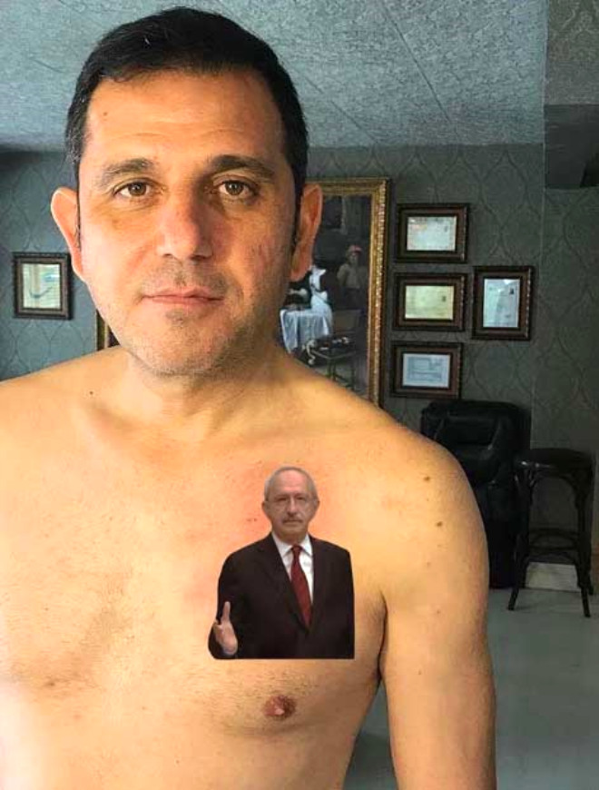 Fatih Portakal'dan Erdoğan dövmesi geldi A24