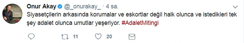 Sanatçılardan Adalet Mitingi'ne büyük destek! A24