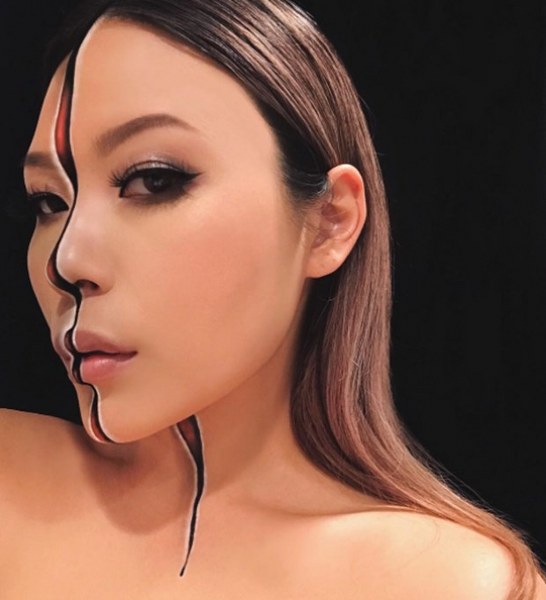 Photoshop efektlerine meydan okuyan sanatsal makyaj! A24