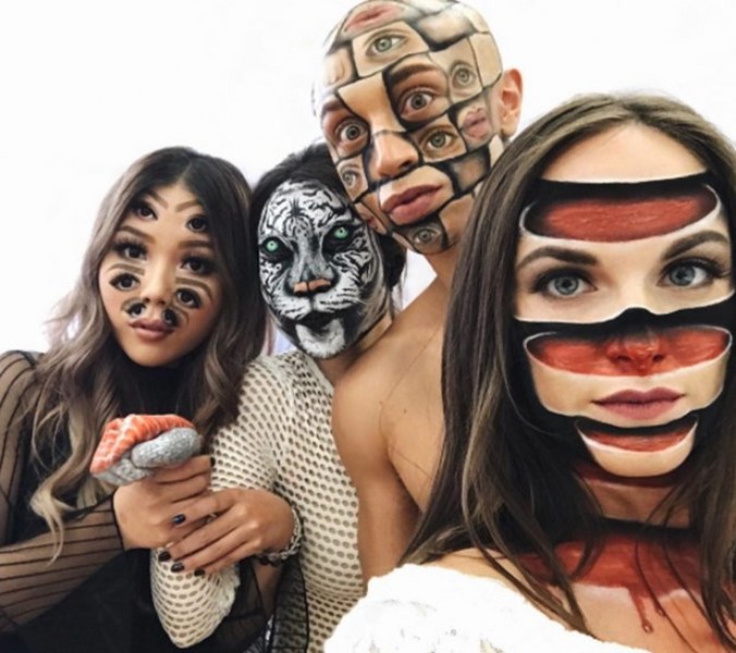 Photoshop efektlerine meydan okuyan sanatsal makyaj! A24