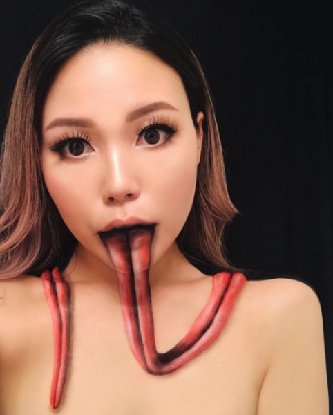 Photoshop efektlerine meydan okuyan sanatsal makyaj! A24