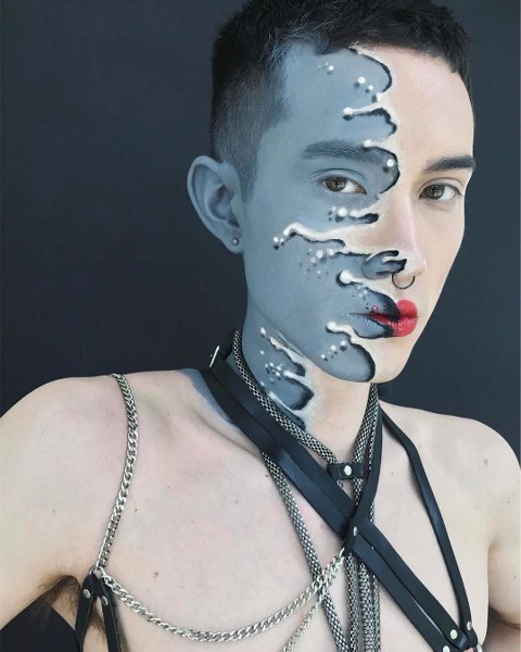 Photoshop efektlerine meydan okuyan sanatsal makyaj! A24