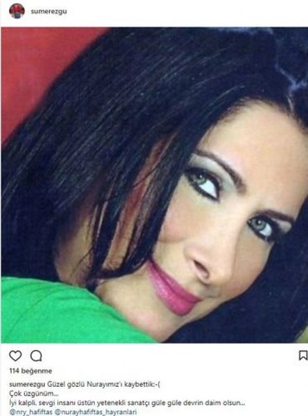 Türk Halk Müziği'nin yeşil gözlü kraliçesi Nuray Hafiftaş'ın ölümü ünlü isimleri yasa boğdu A24