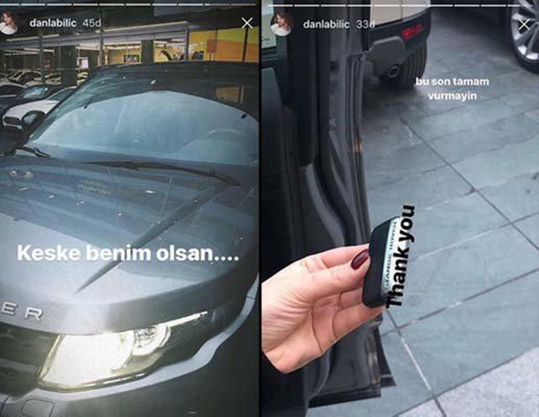 Danla Bilic servet değerindeki yeni arabasıyla şov yaptı! Tam 500 bin TL A24