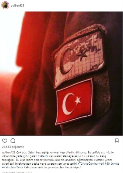 Ünlülerin Afrin şehitleri için yaptığı paylaşımlar sosyal medyayı salladı A24