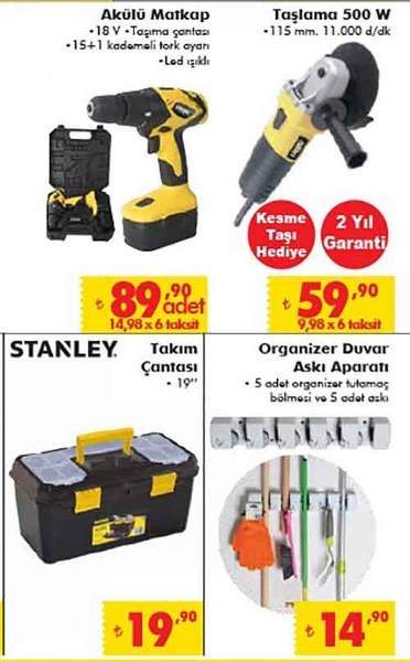 31 Mart-3 Nisan haftasında satılacak olan ŞOK aktüel ürünler A24