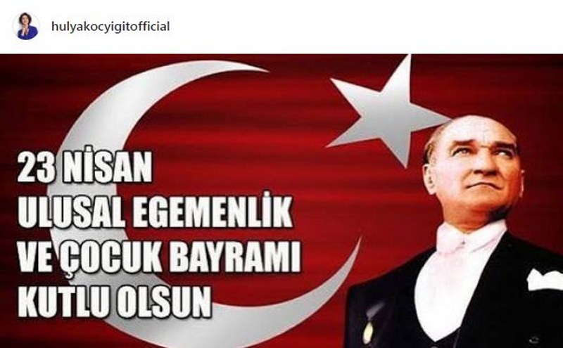 Ünlülerin 23 Nisan Ulusal Egemenlik ve Çocuk Bayramı paylaşımları A24