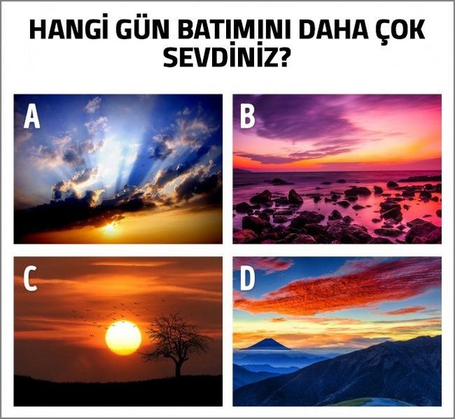 Hangi renk daha çok ilginizi çekti? (Zihin yaşını ortaya çıkaran renk testi) A24