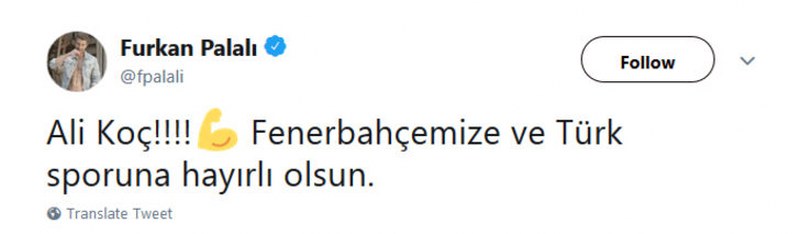 Fenerbahçe'nin yeni başkanı Ali Koç'a ünlülerden tebrik mesajı yağdı A24
