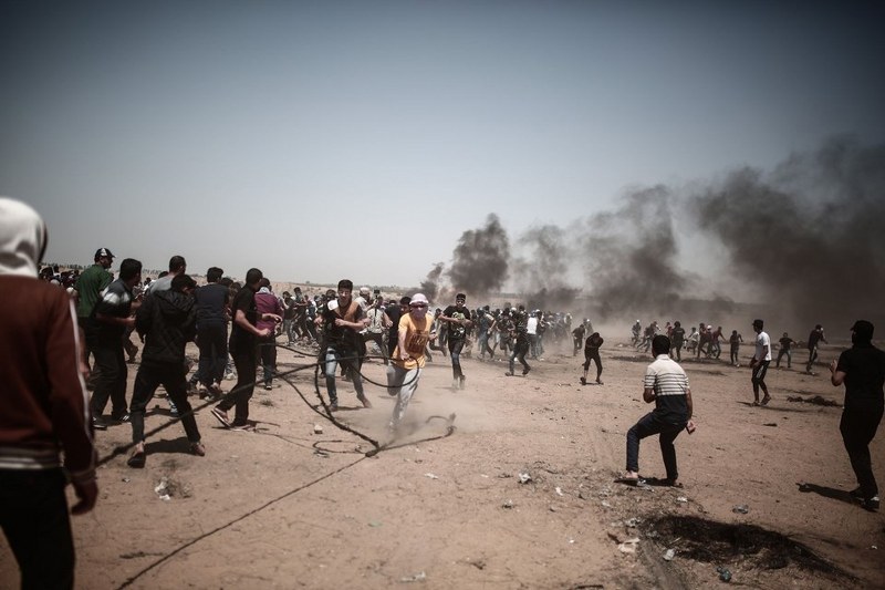 Gaz bombası Filistinli göstericiyi ağzından yaraladı A24