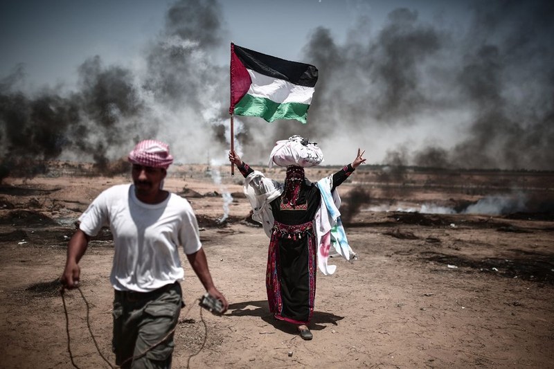 Gaz bombası Filistinli göstericiyi ağzından yaraladı A24