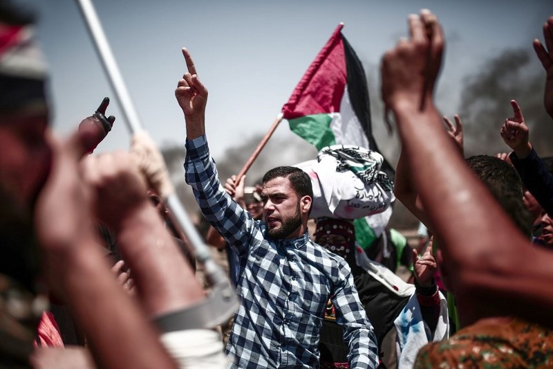 Gaz bombası Filistinli göstericiyi ağzından yaraladı A24