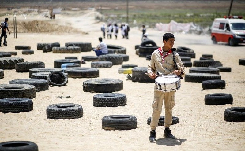Gaz bombası Filistinli göstericiyi ağzından yaraladı A24