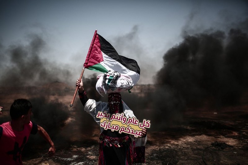 Gaz bombası Filistinli göstericiyi ağzından yaraladı A24