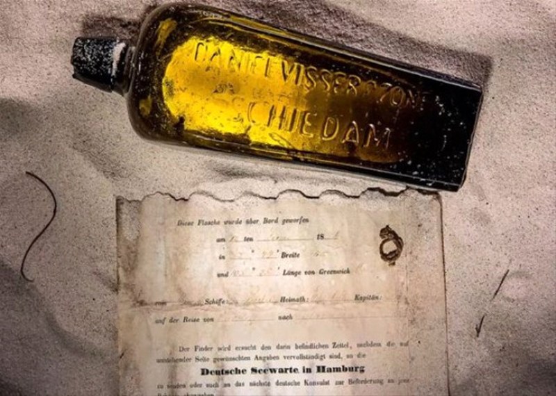 Gemiden atılan şişe 132 yıl sonra Avustralya'da bulundu A24