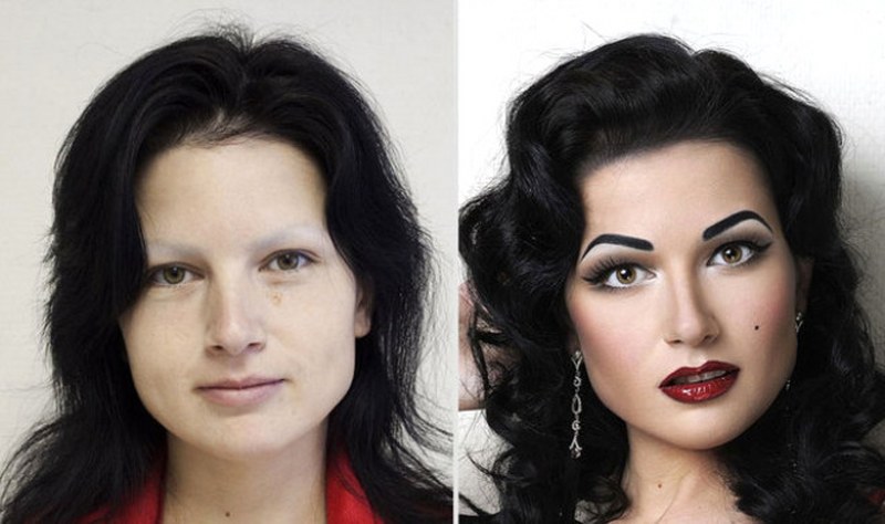 Rus kadınların makyajsız halleri A24