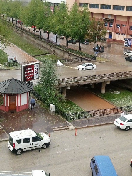 Kastamonu'yu felç eden dolu yağışı A24