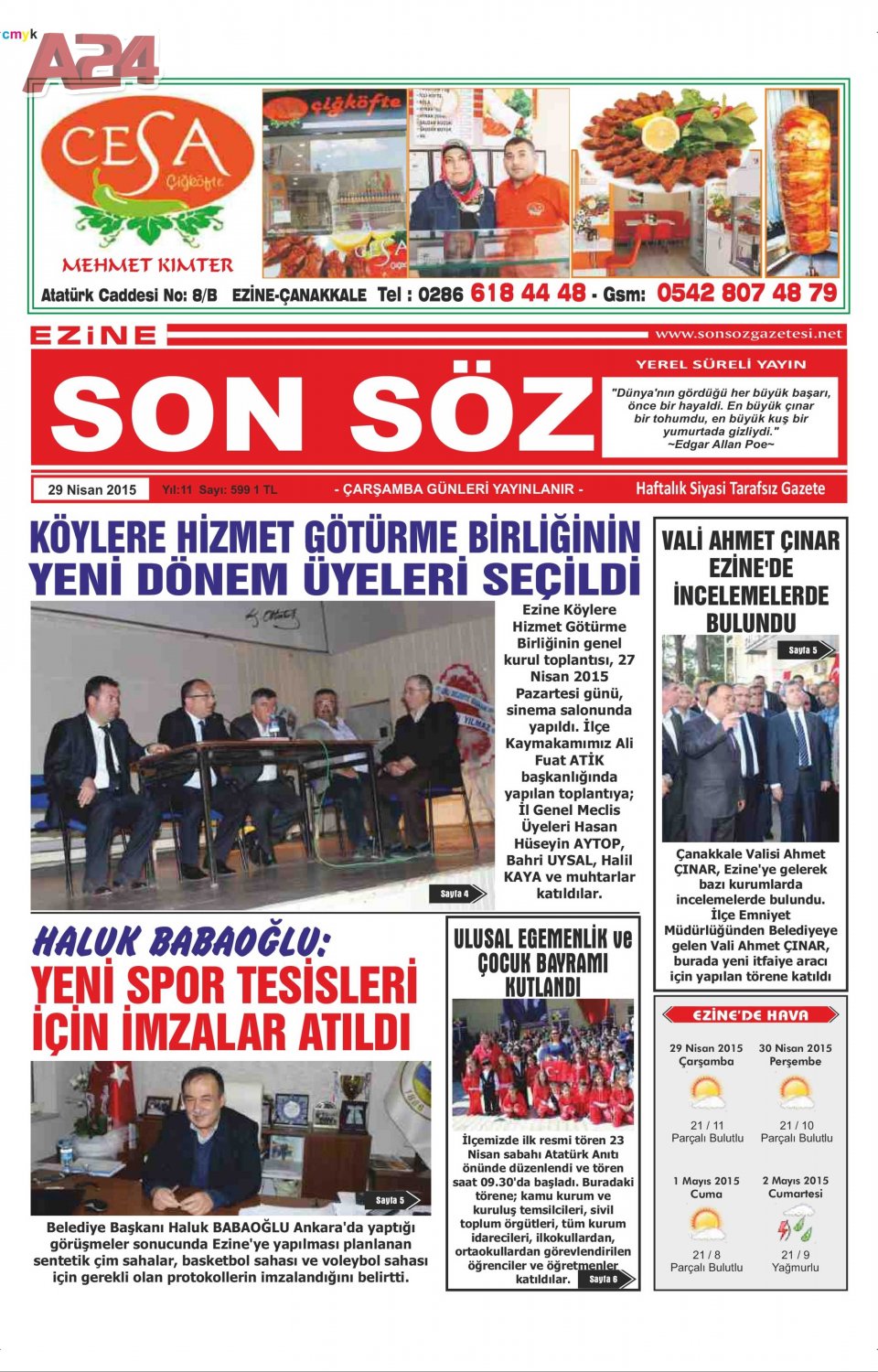 Ezine Son Söz Gazetesi
