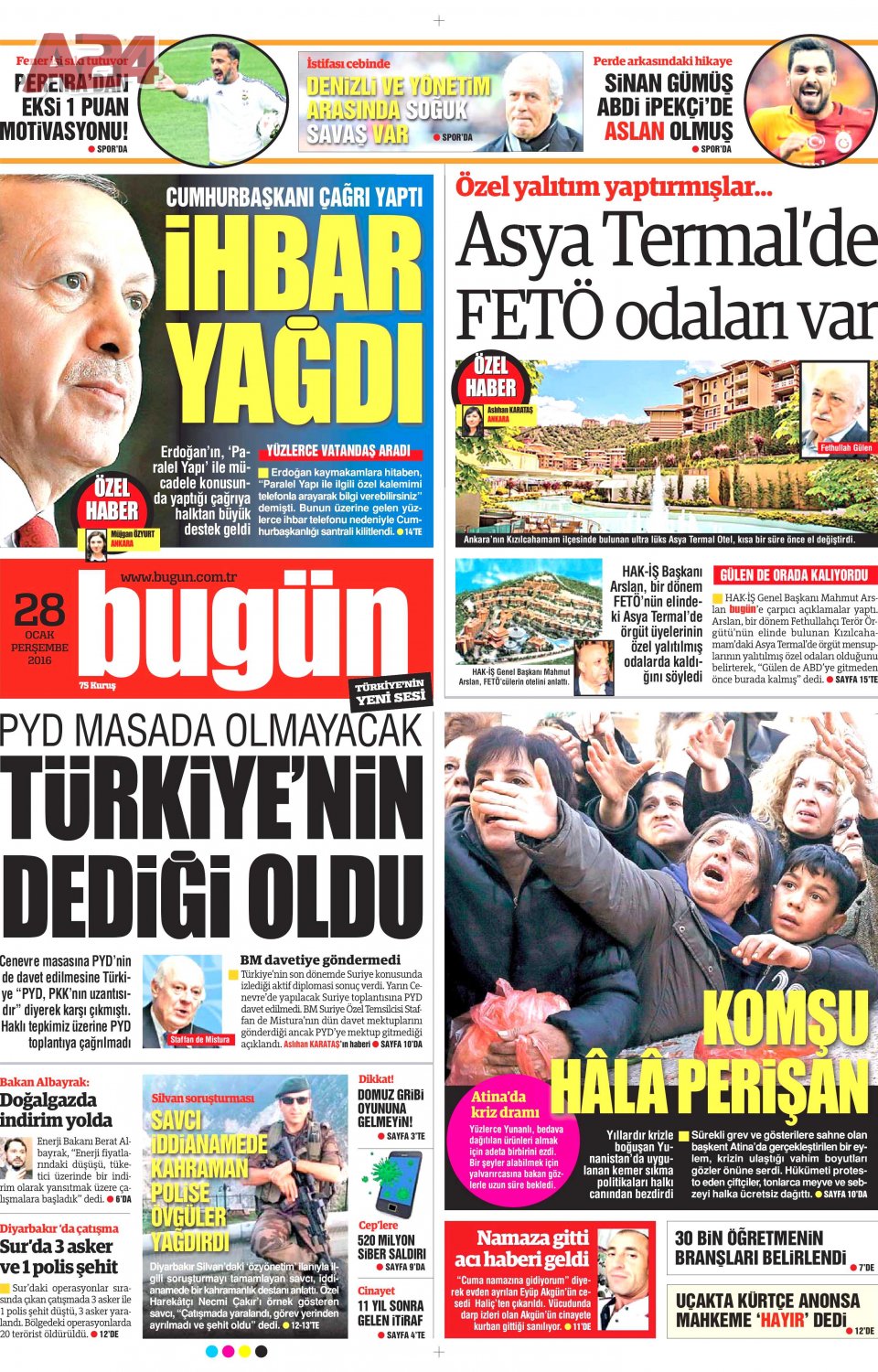 Bugün