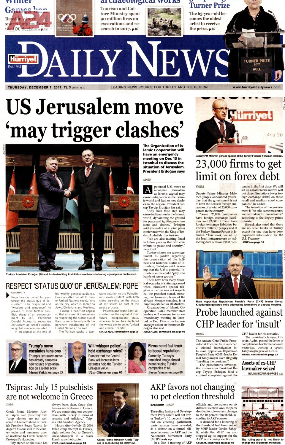 Hürriyet Daily News