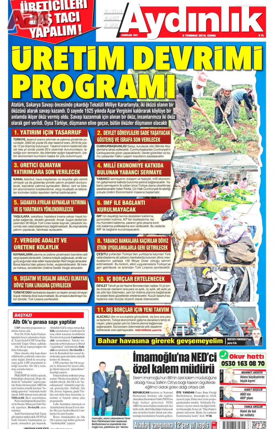 Aydınlık Gazetesi